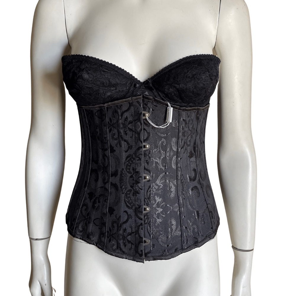 Y2K NWT Lace Up Stomach Corset | black corset | waist corset | lingerie | y2k